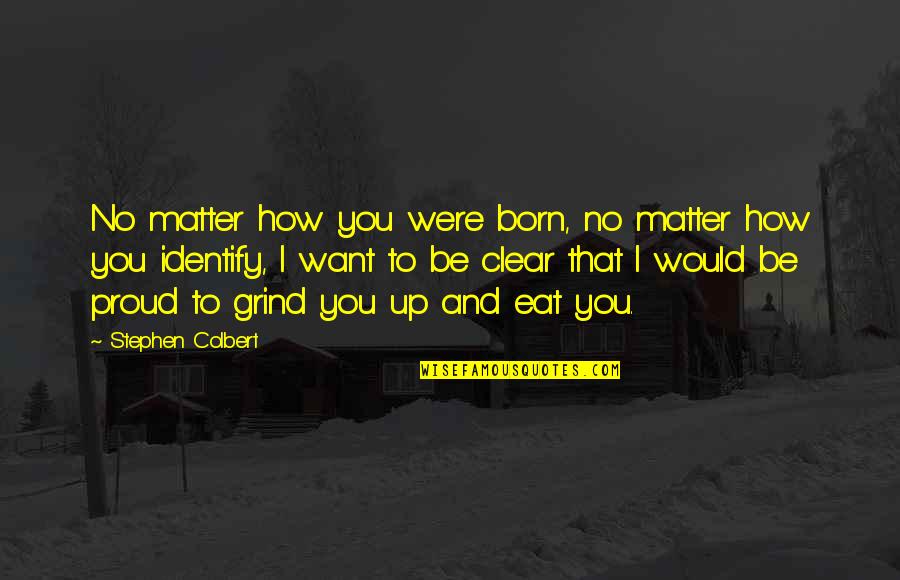 Springboards For Sale Quotes By Stephen Colbert: No matter how you were born, no matter Springboards For Sale Quotes By Stephen Colbert: No matter how you were born, no matter