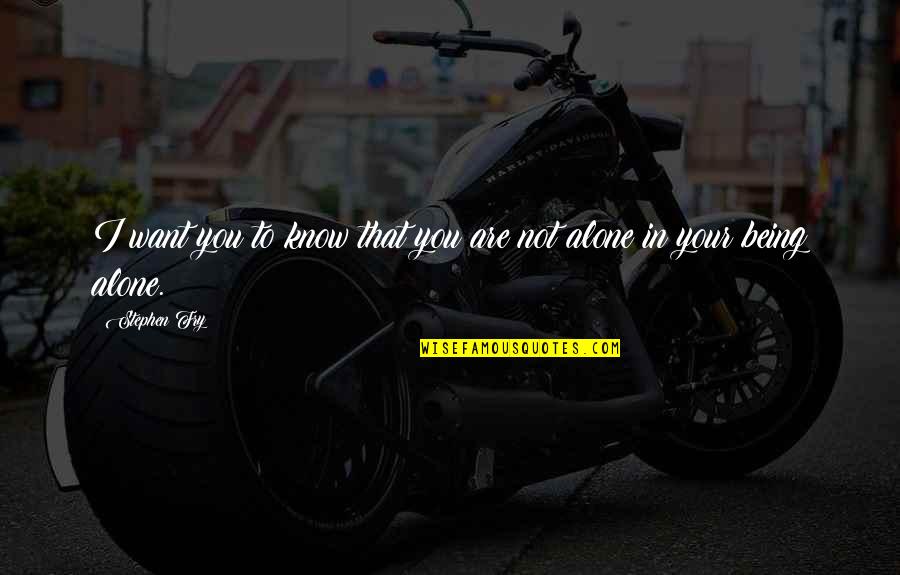Springmeyer Guitar Quotes By Stephen Fry: I want you to know that you are