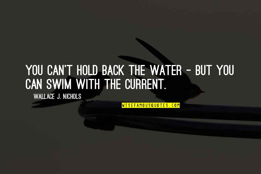 Sprits Quotes By Wallace J. Nichols: You can't hold back the water - but