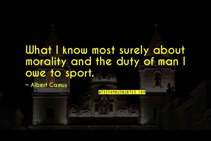 Sqlldr Escape Quotes By Albert Camus: What I know most surely about morality and