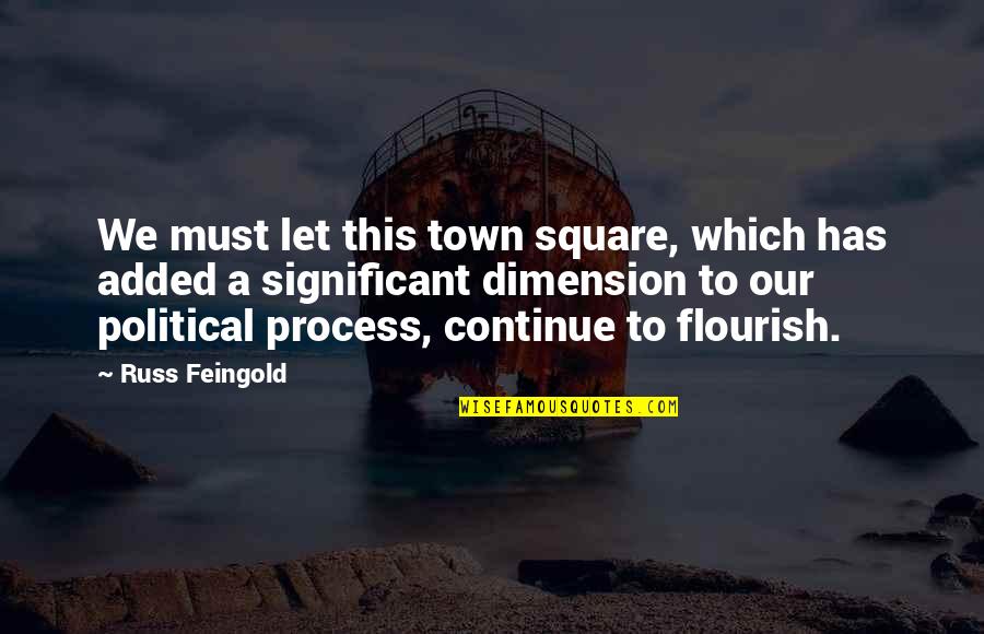 Squares Quotes By Russ Feingold: We must let this town square, which has