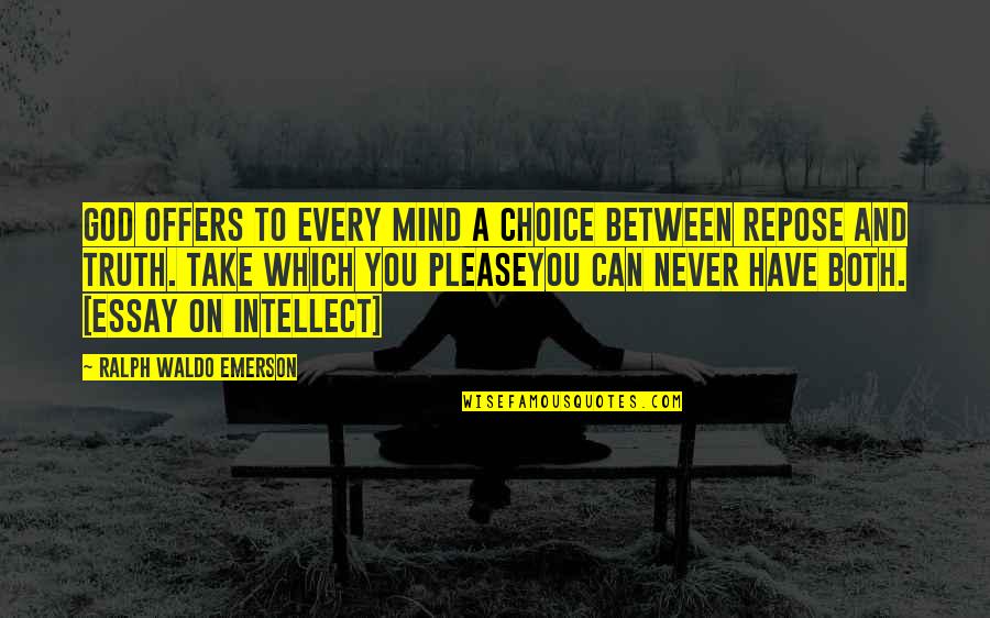 Srikaram Quotes By Ralph Waldo Emerson: God offers to every mind a choice between Srikaram Quotes By Ralph Waldo Emerson: God offers to every mind a choice between