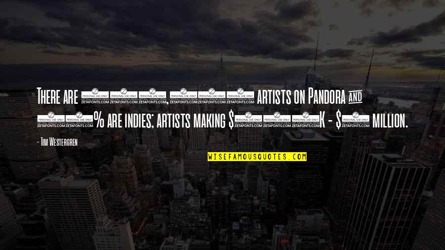 Srnom Quotes By Tim Westergren: There are 100,000 artists on Pandora & 70% Srnom Quotes By Tim Westergren: There are 100,000 artists on Pandora & 70%
