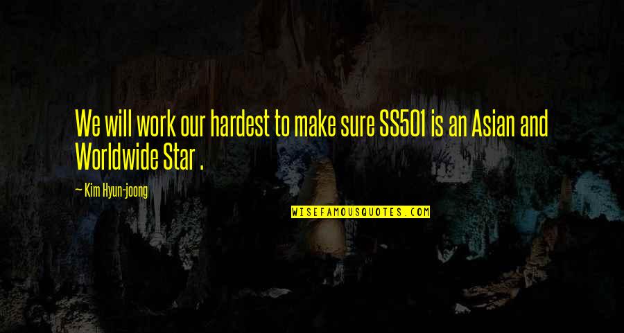 Ss501 Quotes By Kim Hyun-joong: We will work our hardest to make sure