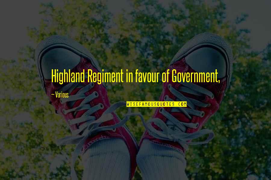 Ssb Stock Quotes By Various: Highland Regiment in favour of Government,