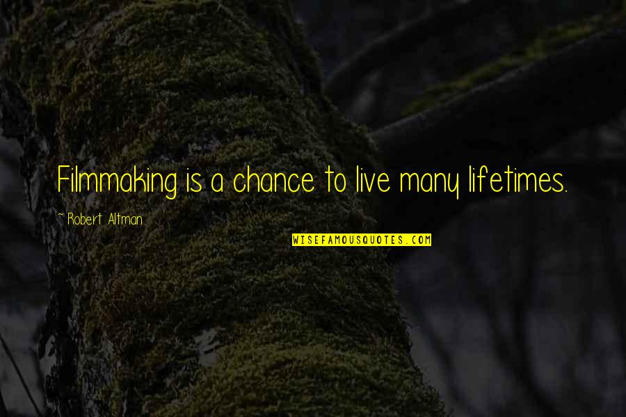 Ssis Csv Embedded Quotes By Robert Altman: Filmmaking is a chance to live many lifetimes.