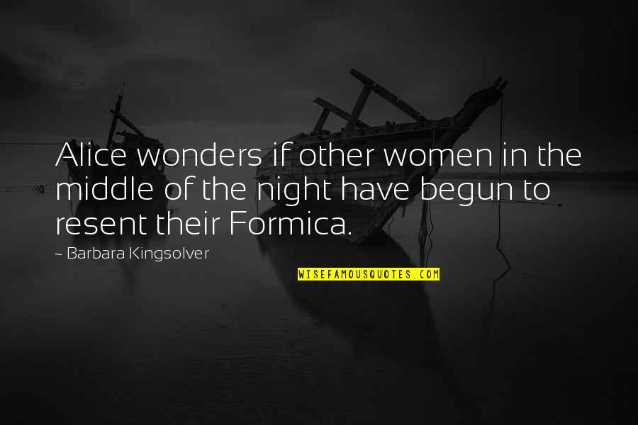 Ssis Double Quotes By Barbara Kingsolver: Alice wonders if other women in the middle