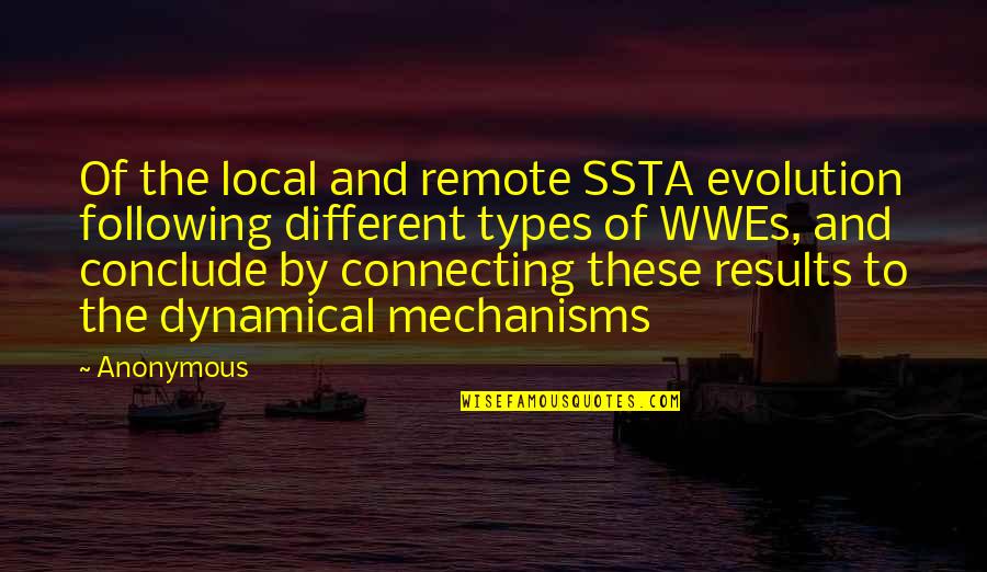 Ssta Quotes By Anonymous: Of the local and remote SSTA evolution following