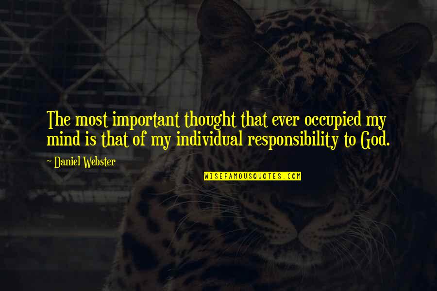 St Francis Of Assisi Cat Quotes By Daniel Webster: The most important thought that ever occupied my St Francis Of Assisi Cat Quotes By Daniel Webster: The most important thought that ever occupied my
