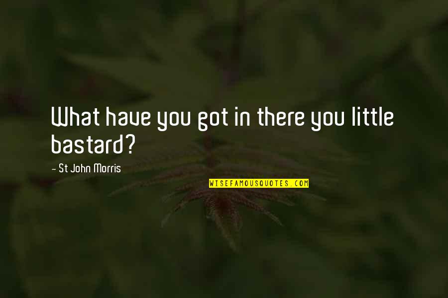 St John Quotes By St John Morris: What have you got in there you little St John Quotes By St John Morris: What have you got in there you little
