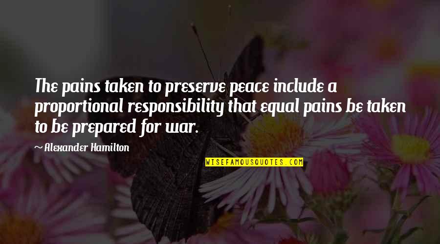 St Leonard Of Knoblach Quotes By Alexander Hamilton: The pains taken to preserve peace include a
