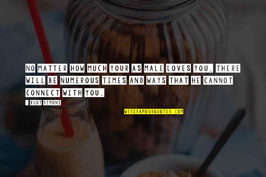 Stabatsomeone Quotes By Rudy Simone: No matter how much your AS male loves Stabatsomeone Quotes By Rudy Simone: No matter how much your AS male loves