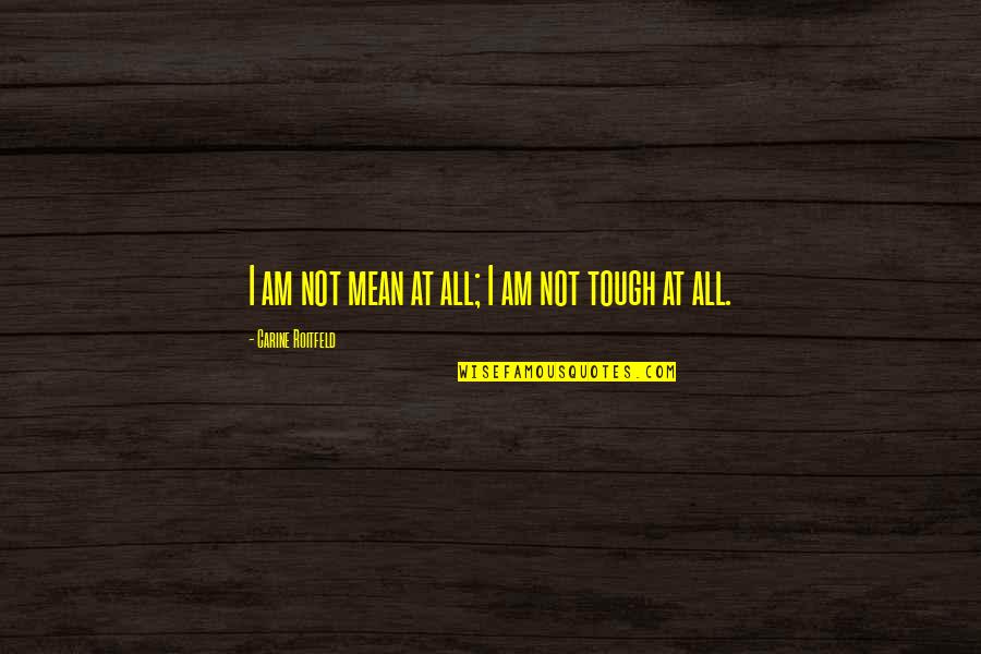 Stabiliser Hitch Quotes By Carine Roitfeld: I am not mean at all; I am Stabiliser Hitch Quotes By Carine Roitfeld: I am not mean at all; I am