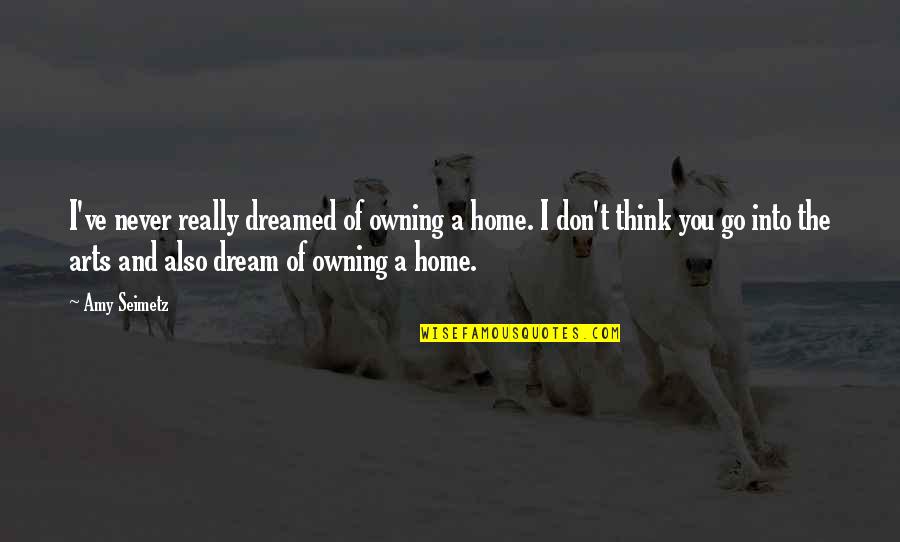 Staffed Hours Quotes By Amy Seimetz: I've never really dreamed of owning a home. Staffed Hours Quotes By Amy Seimetz: I've never really dreamed of owning a home.
