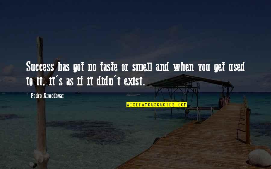 Stais Architects Quotes By Pedro Almodovar: Success has got no taste or smell and Stais Architects Quotes By Pedro Almodovar: Success has got no taste or smell and