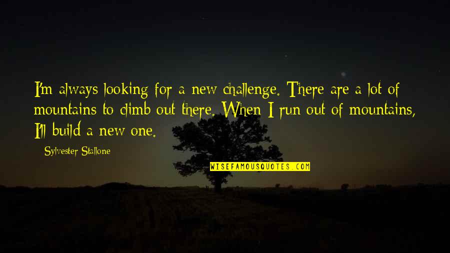 Stallone Quotes By Sylvester Stallone: I'm always looking for a new challenge. There