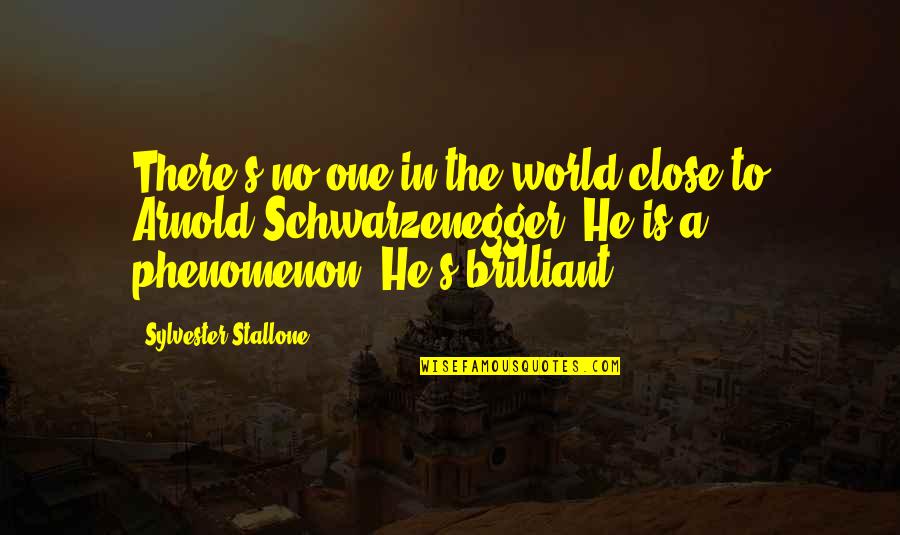 Stallone Sylvester Quotes By Sylvester Stallone: There's no one in the world close to