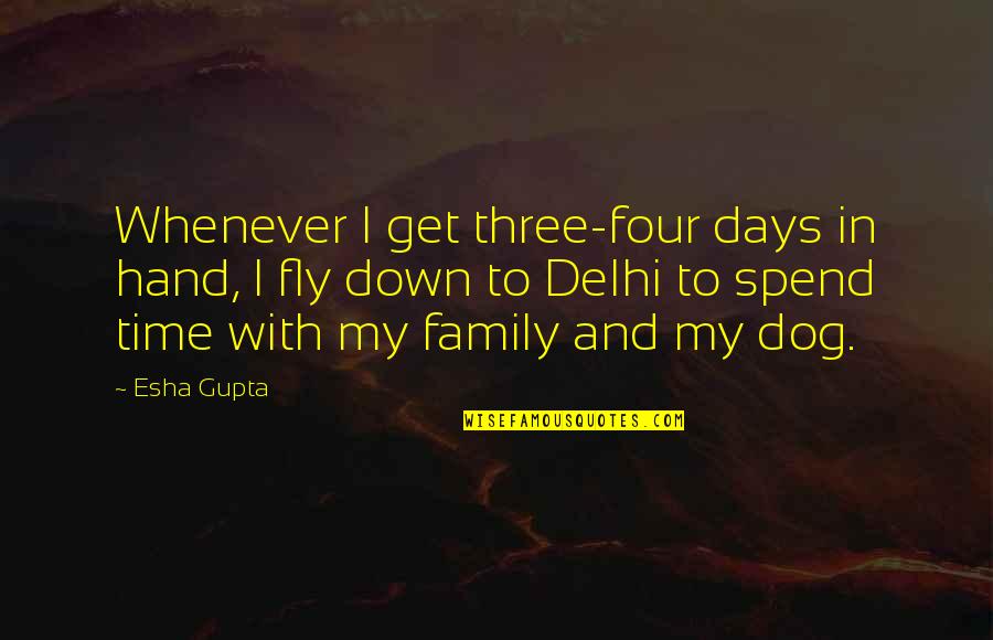 Stampin Up Shalom Quotes By Esha Gupta: Whenever I get three-four days in hand, I