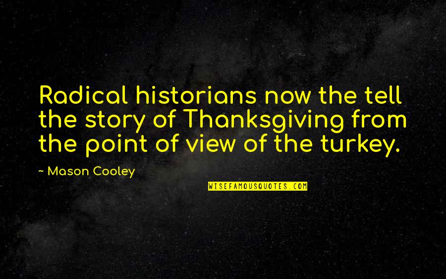 Stan Sakai Quotes By Mason Cooley: Radical historians now the tell the story of