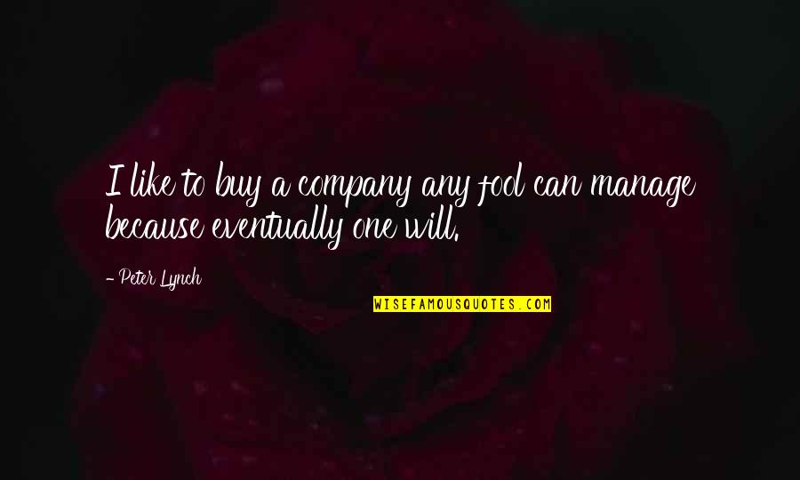 Stand Alone Umbrella Insurance Quotes By Peter Lynch: I like to buy a company any fool