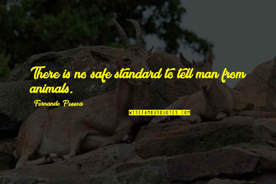 Standard No Quotes By Fernando Pessoa: There is no safe standard to tell man