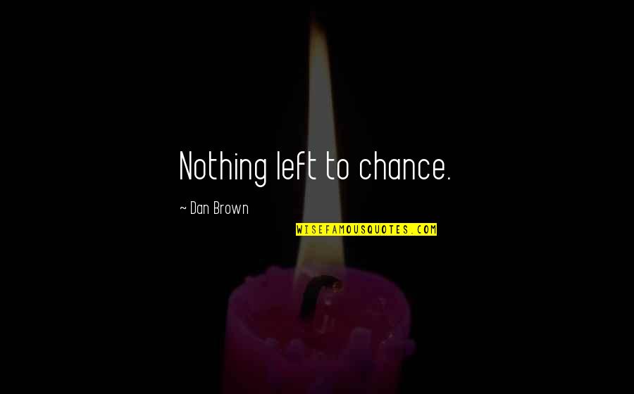 Stanzione Pizza Quotes By Dan Brown: Nothing left to chance. Stanzione Pizza Quotes By Dan Brown: Nothing left to chance.