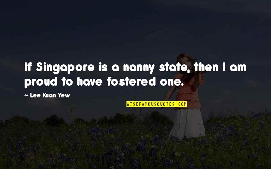 Star Class Motors Quotes By Lee Kuan Yew: If Singapore is a nanny state, then I