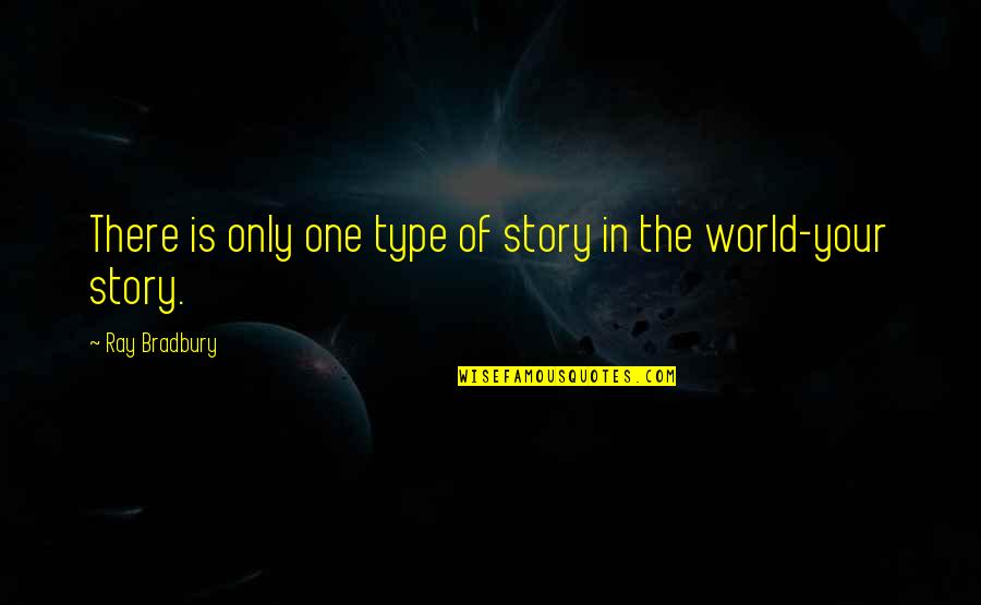 Star Trek Mudd Quotes By Ray Bradbury: There is only one type of story in