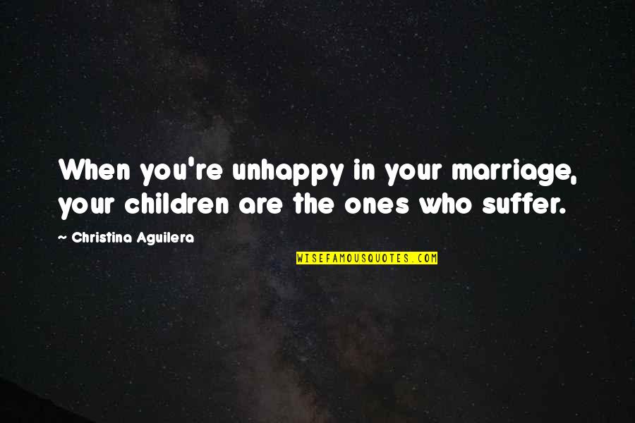 Star Trek Original Series Scotty Quotes By Christina Aguilera: When you're unhappy in your marriage, your children