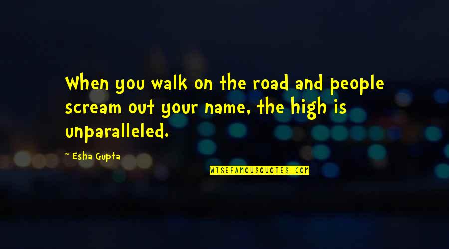 Star Trek The Next Generation Inspirational Quotes By Esha Gupta: When you walk on the road and people