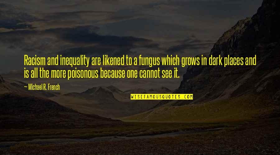 Star Wars Scoundrel Quote Quotes By Michael R. French: Racism and inequality are likened to a fungus