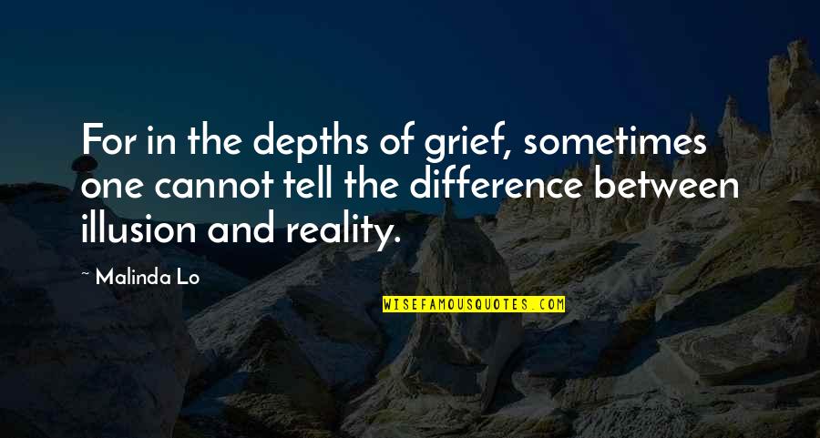 Starbound Race Quotes By Malinda Lo: For in the depths of grief, sometimes one Starbound Race Quotes By Malinda Lo: For in the depths of grief, sometimes one