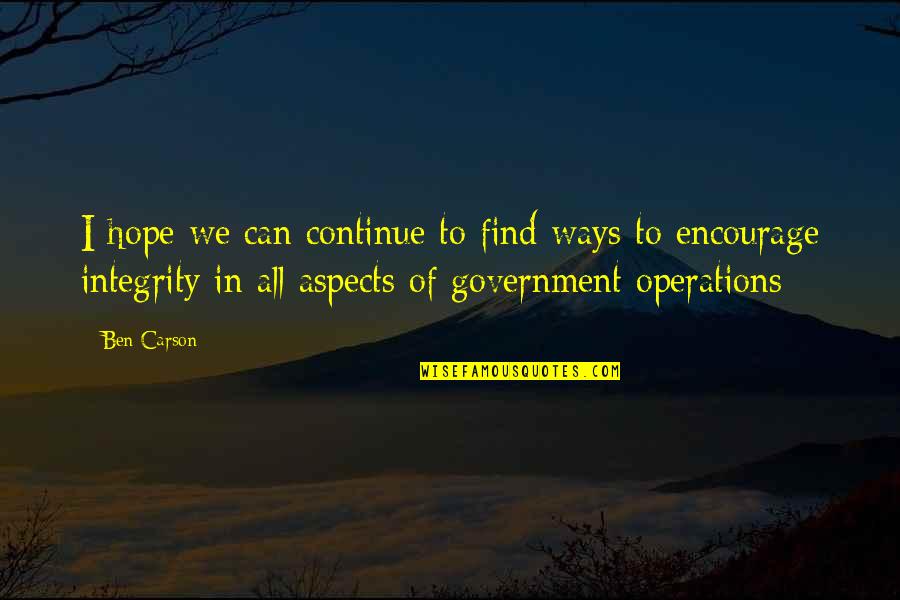 Starbury3nyc Quotes By Ben Carson: I hope we can continue to find ways Starbury3nyc Quotes By Ben Carson: I hope we can continue to find ways