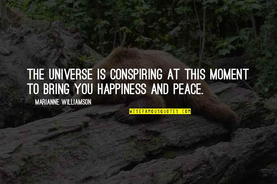Stardust Studios Quotes By Marianne Williamson: The universe is conspiring at this moment to Stardust Studios Quotes By Marianne Williamson: The universe is conspiring at this moment to