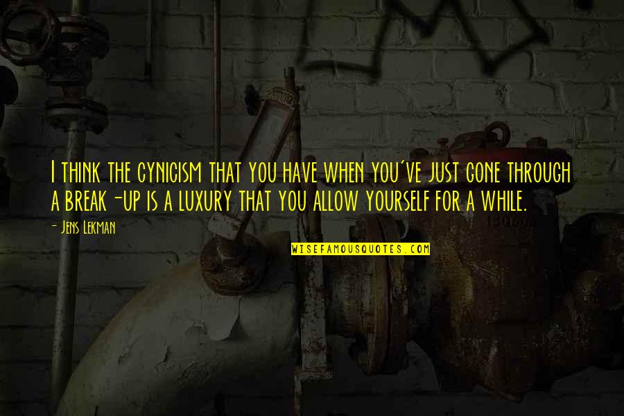 Starkart Quotes By Jens Lekman: I think the cynicism that you have when