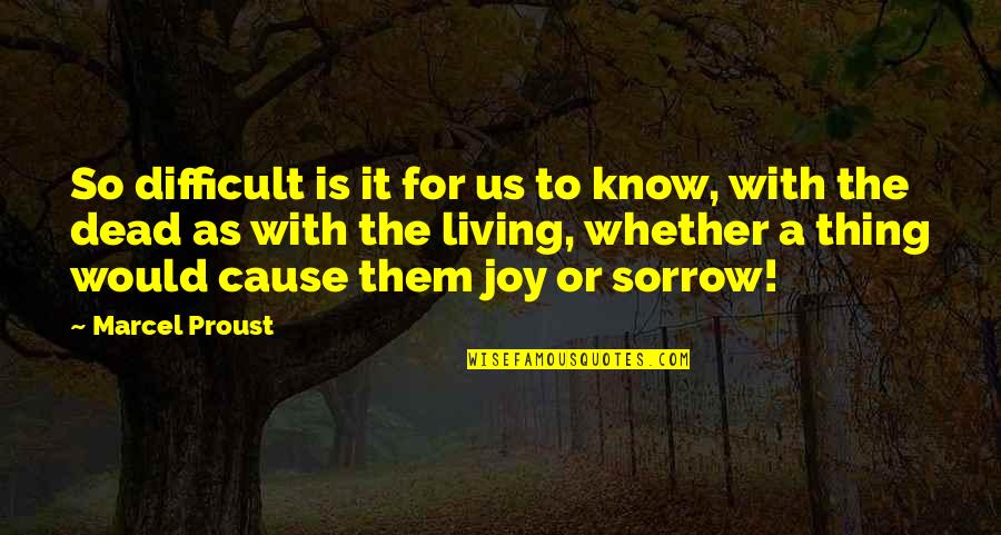 Starlett Beanie Quotes By Marcel Proust: So difficult is it for us to know,