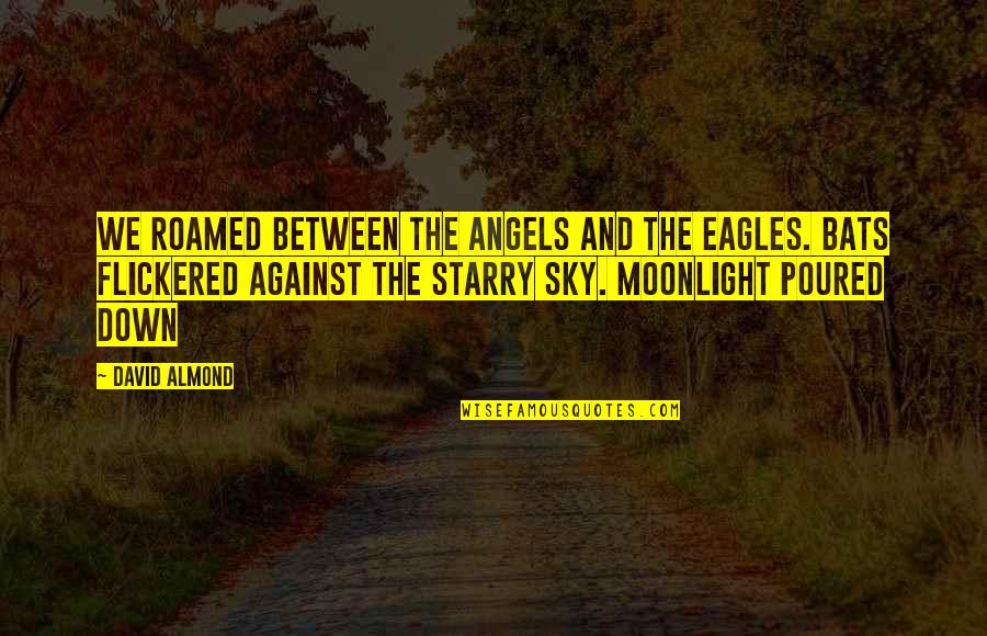 Starry Quotes By David Almond: We roamed between the angels and the eagles.