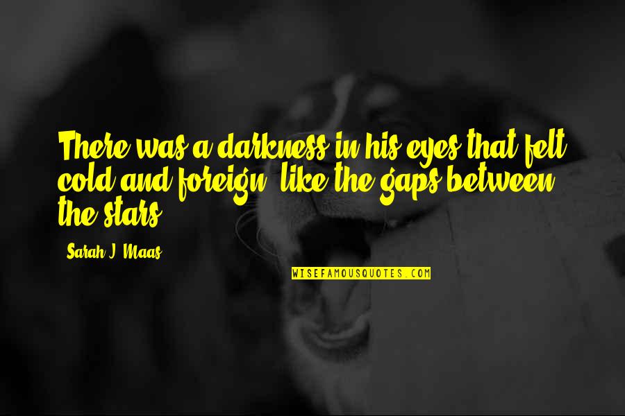 Stars And Darkness Quotes By Sarah J. Maas: There was a darkness in his eyes that Stars And Darkness Quotes By Sarah J. Maas: There was a darkness in his eyes that