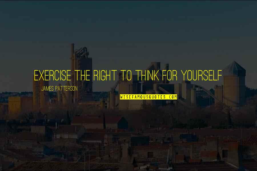 Stars Red Background Quotes By James Patterson: Exercise the right to think for yourself Stars Red Background Quotes By James Patterson: Exercise the right to think for yourself