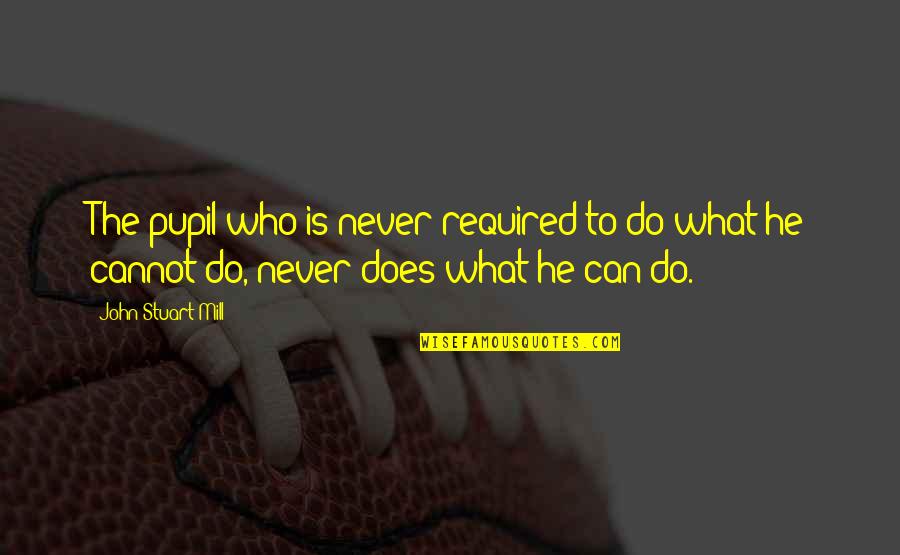 Starting The New Week Quotes By John Stuart Mill: The pupil who is never required to do Starting The New Week Quotes By John Stuart Mill: The pupil who is never required to do