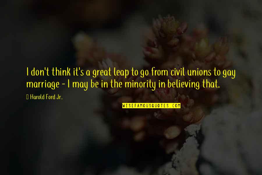 Startpage Download Quotes By Harold Ford Jr.: I don't think it's a great leap to