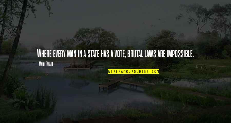 State Are Quotes By Mark Twain: Where every man in a state has a