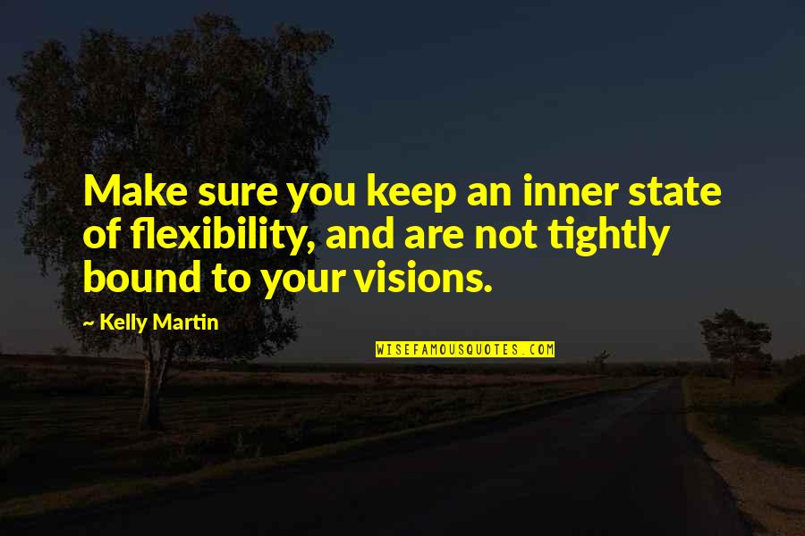 State Of Grace Quotes By Kelly Martin: Make sure you keep an inner state of State Of Grace Quotes By Kelly Martin: Make sure you keep an inner state of