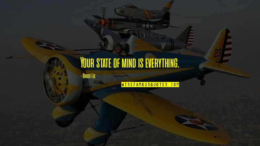 States Of Mind Quotes By Bruce Lee: Your state of mind is everything.