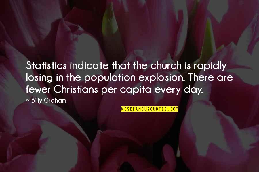 Statistics Quotes By Billy Graham: Statistics indicate that the church is rapidly losing
