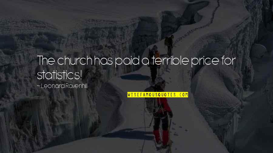 Statistics Quotes By Leonard Ravenhill: The church has paid a terrible price for