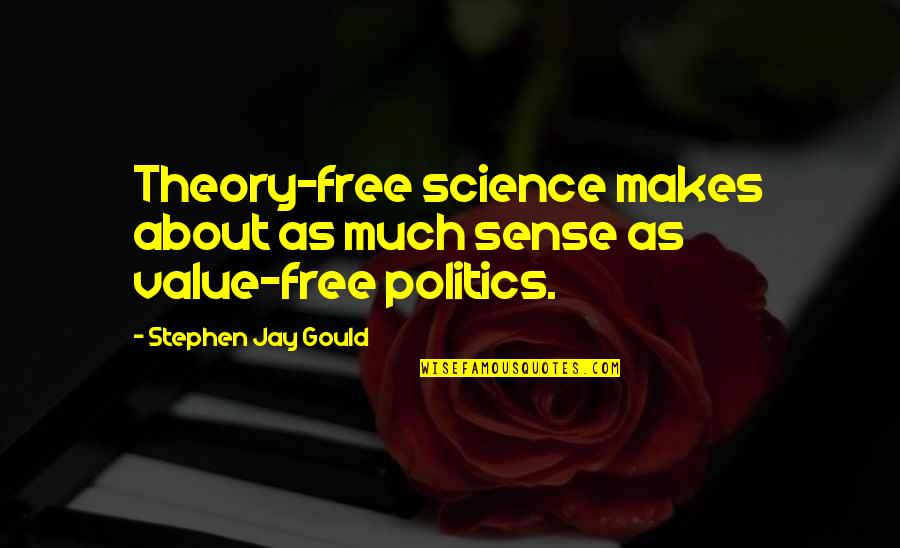 Statistics Quotes By Stephen Jay Gould: Theory-free science makes about as much sense as