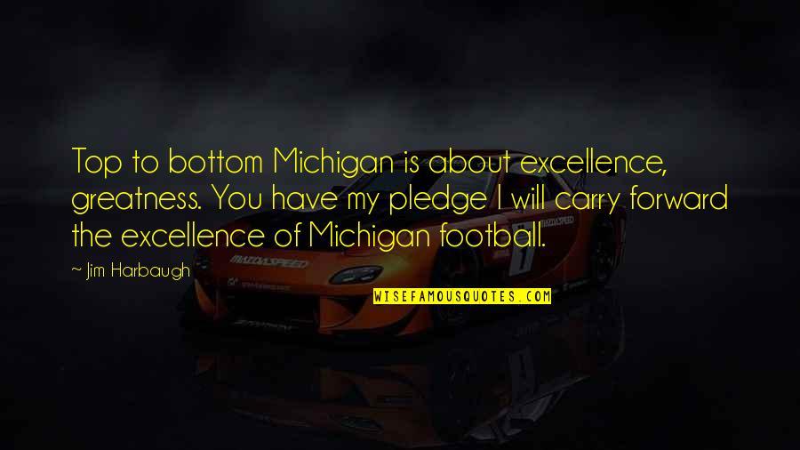 Staufenberg Castle Quotes By Jim Harbaugh: Top to bottom Michigan is about excellence, greatness. Staufenberg Castle Quotes By Jim Harbaugh: Top to bottom Michigan is about excellence, greatness.