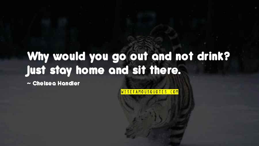 Stay At Home Funny Quotes By Chelsea Handler: Why would you go out and not drink? Stay At Home Funny Quotes By Chelsea Handler: Why would you go out and not drink?