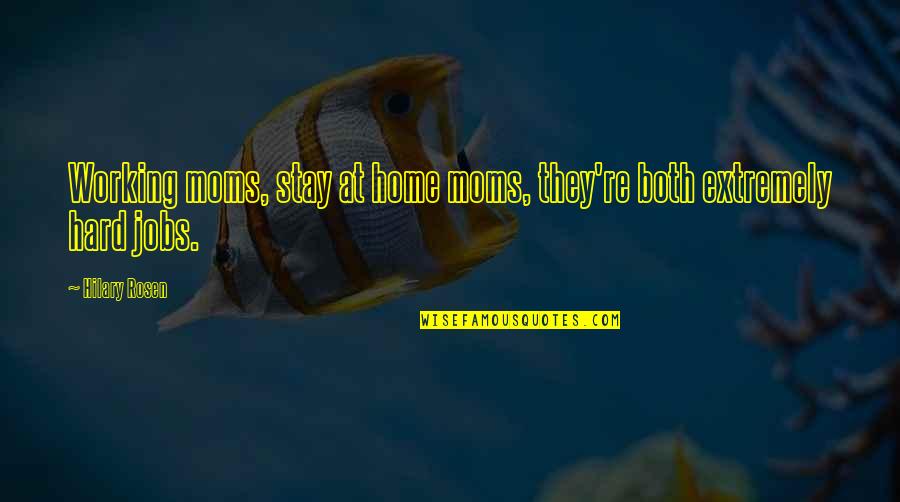 Stay At Home Moms Quotes By Hilary Rosen: Working moms, stay at home moms, they're both